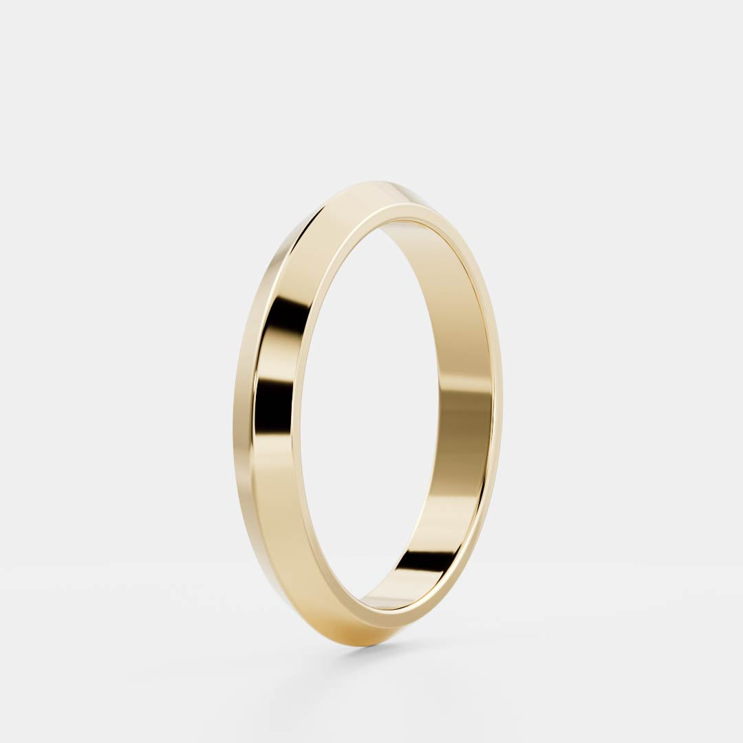 The Willow Ring - Classic Knife Edge Wedding Ring additional view 3