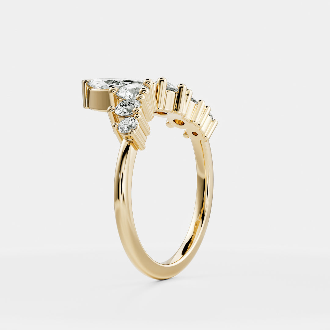 The Diana Ring - Crown Wedding Ring additional view 1