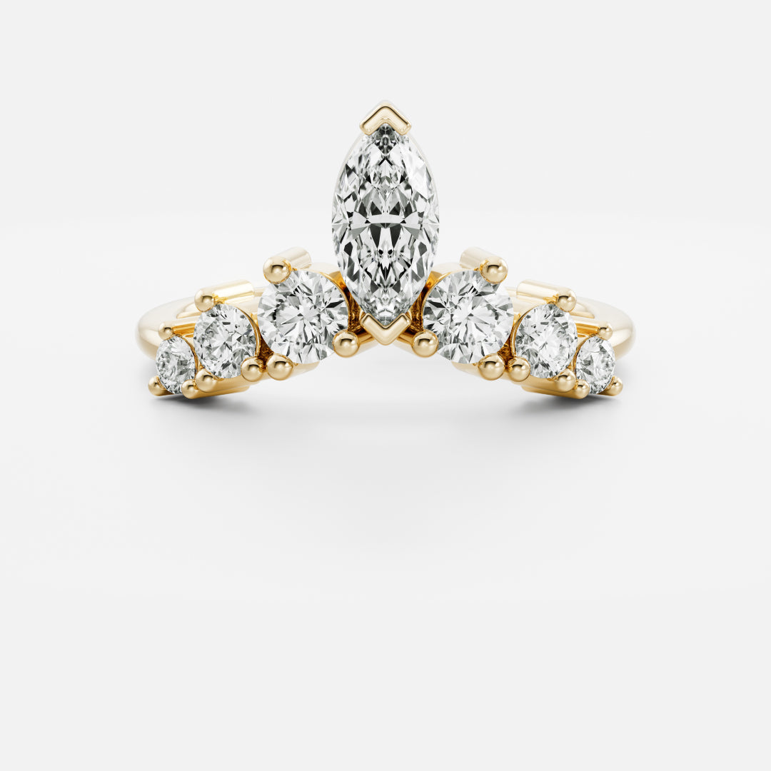 The Diana Ring - Crown Wedding Ring