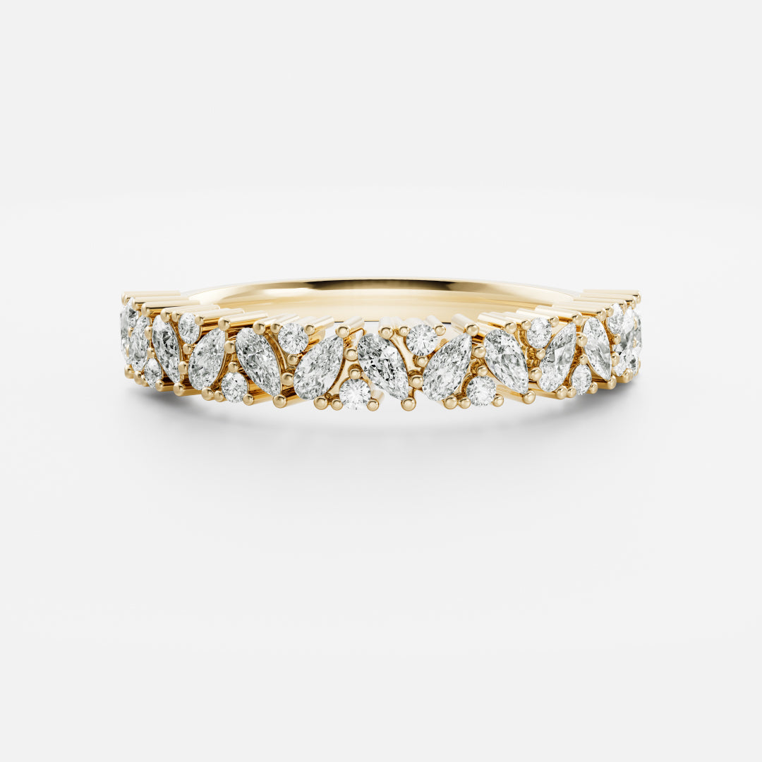 The Estelle Ring - Scattered Pear and Round Ring