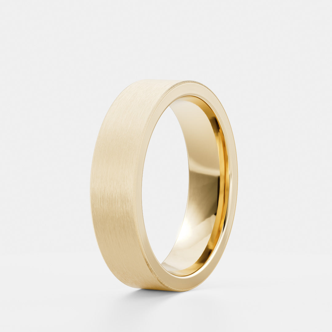 The Evander Ring - Brushed Statement Men's Wedding Band additional view 2