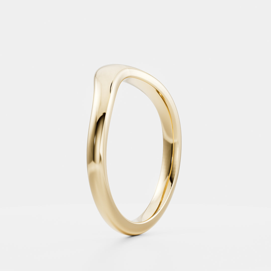 The Eve Ring - Curved Wedding Ring additional view 3