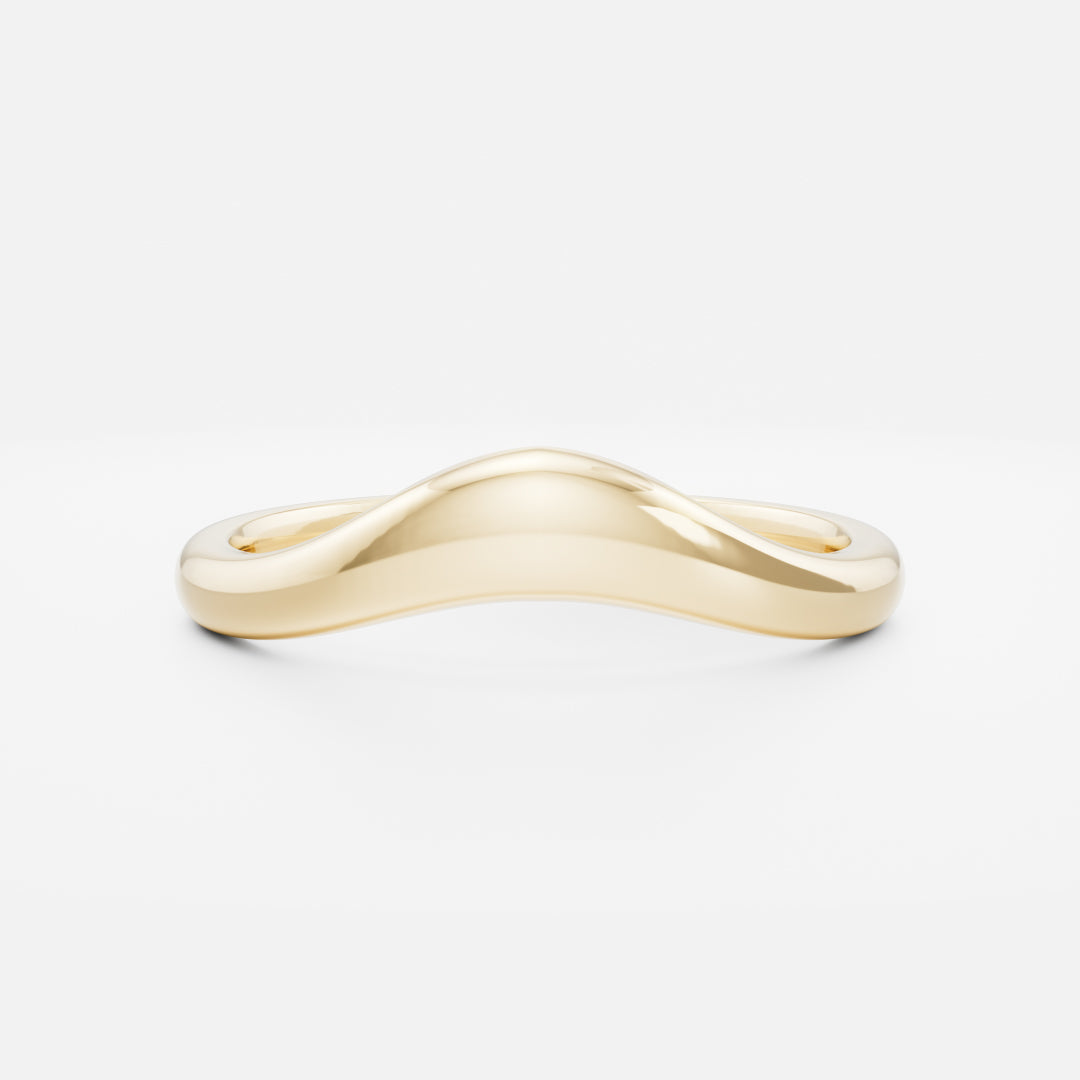 The Eve Ring - Curved Wedding Ring