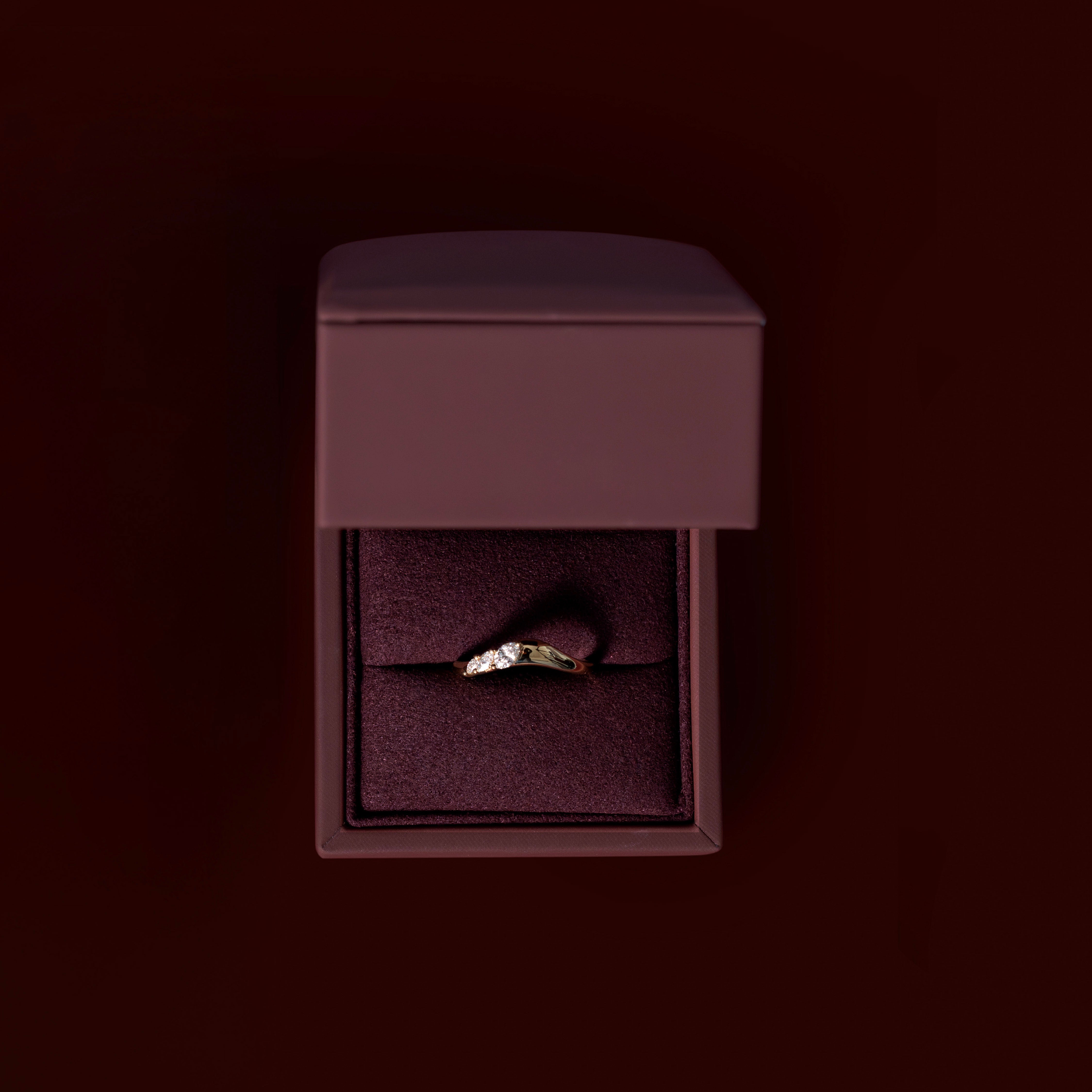 The Eve Ring - Curved Marquise Wedding Ring additional view 2