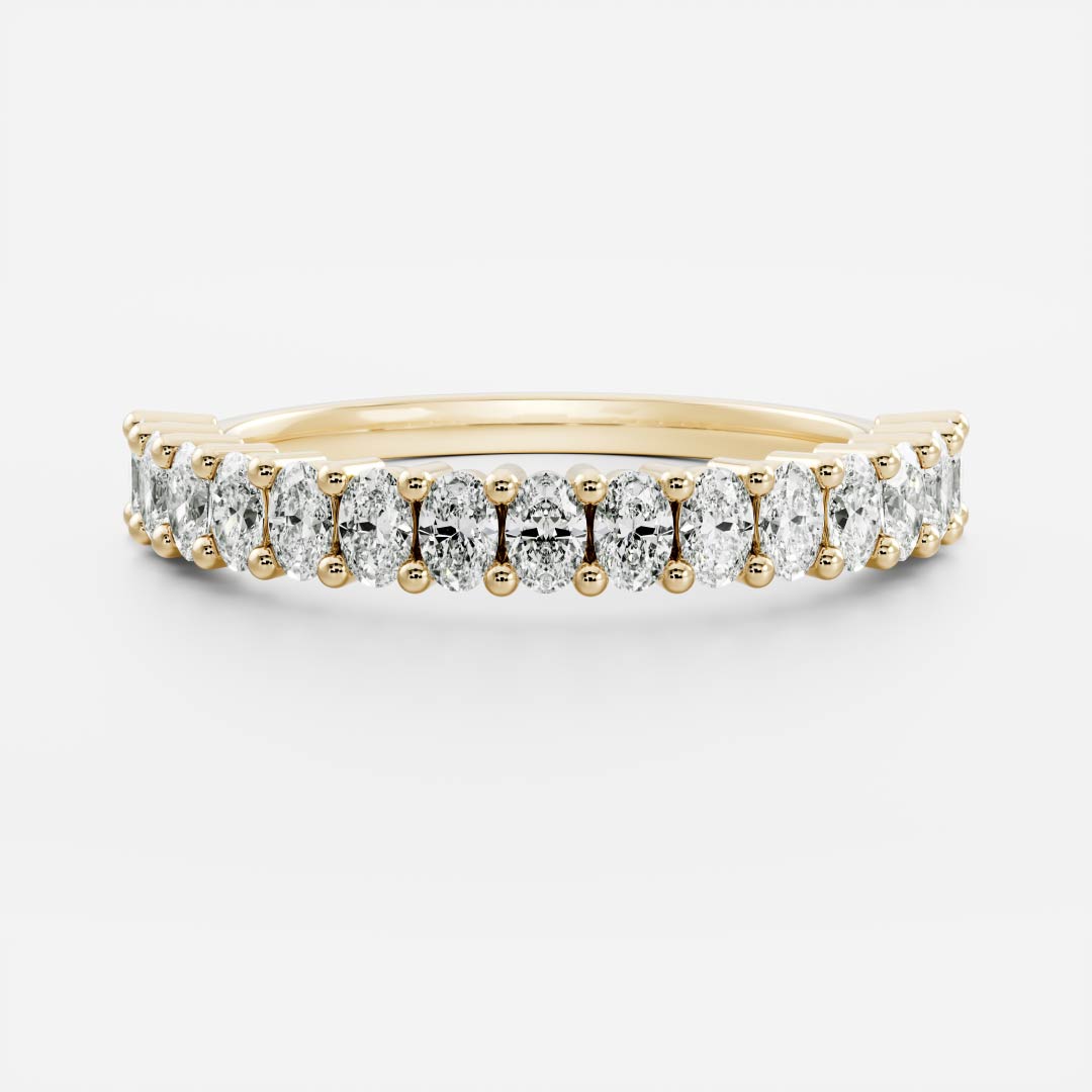 The Gia Ring - Half Oval Ring
