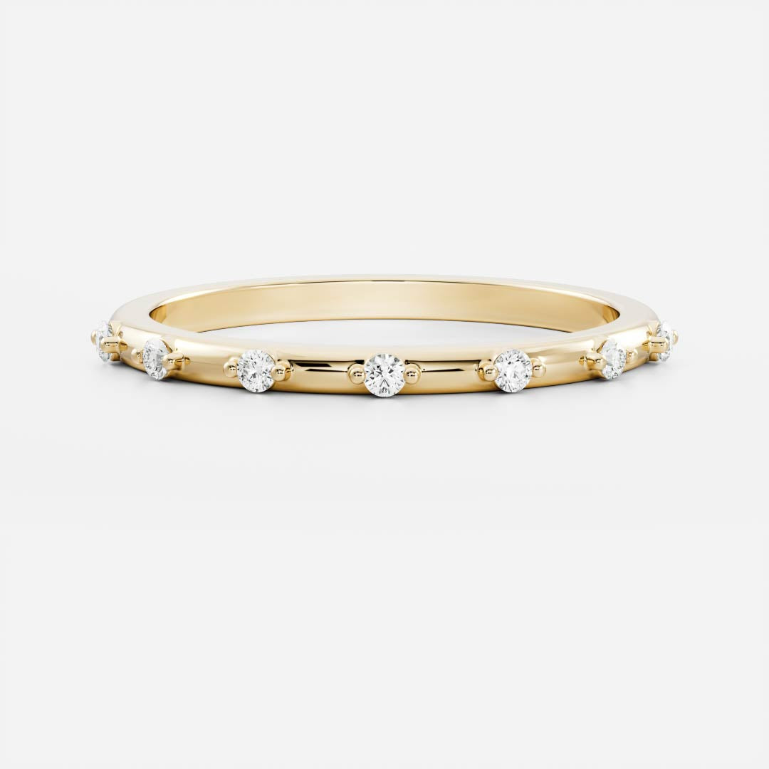 The Harlow Ring - Dainty Round Brilliant Ring