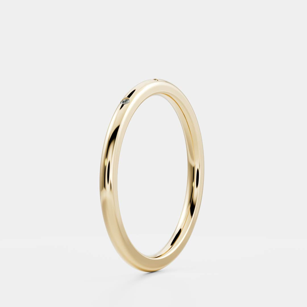 The Mae Ring - Inset Cultured Gemstone Ring additional view 2
