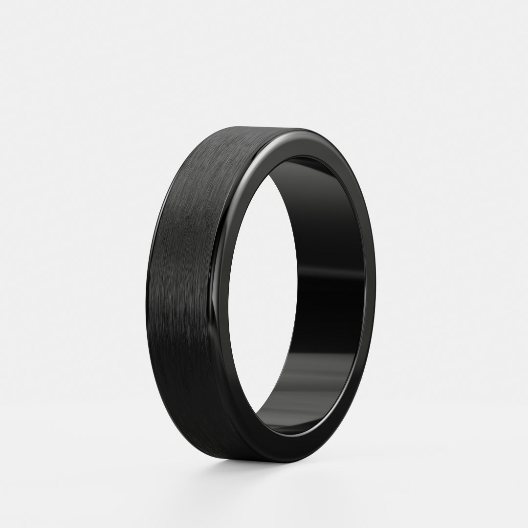 The Markos Ring - Brushed Ezi Fit Men's Wedding Band additional view 3