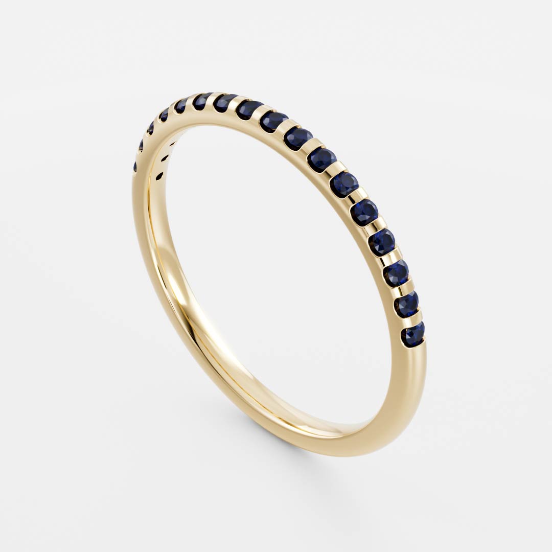 The Niah Ring - Cultured Sapphire Wedding Ring additional view 2