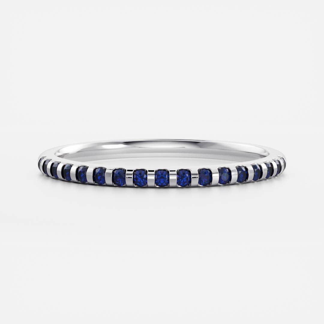 The Niah Ring - Cultured Sapphire Wedding Ring additional view 3