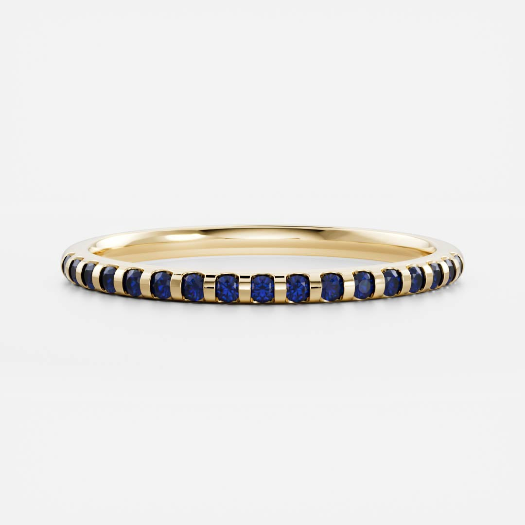 The Niah Ring - Cultured Sapphire Wedding Ring