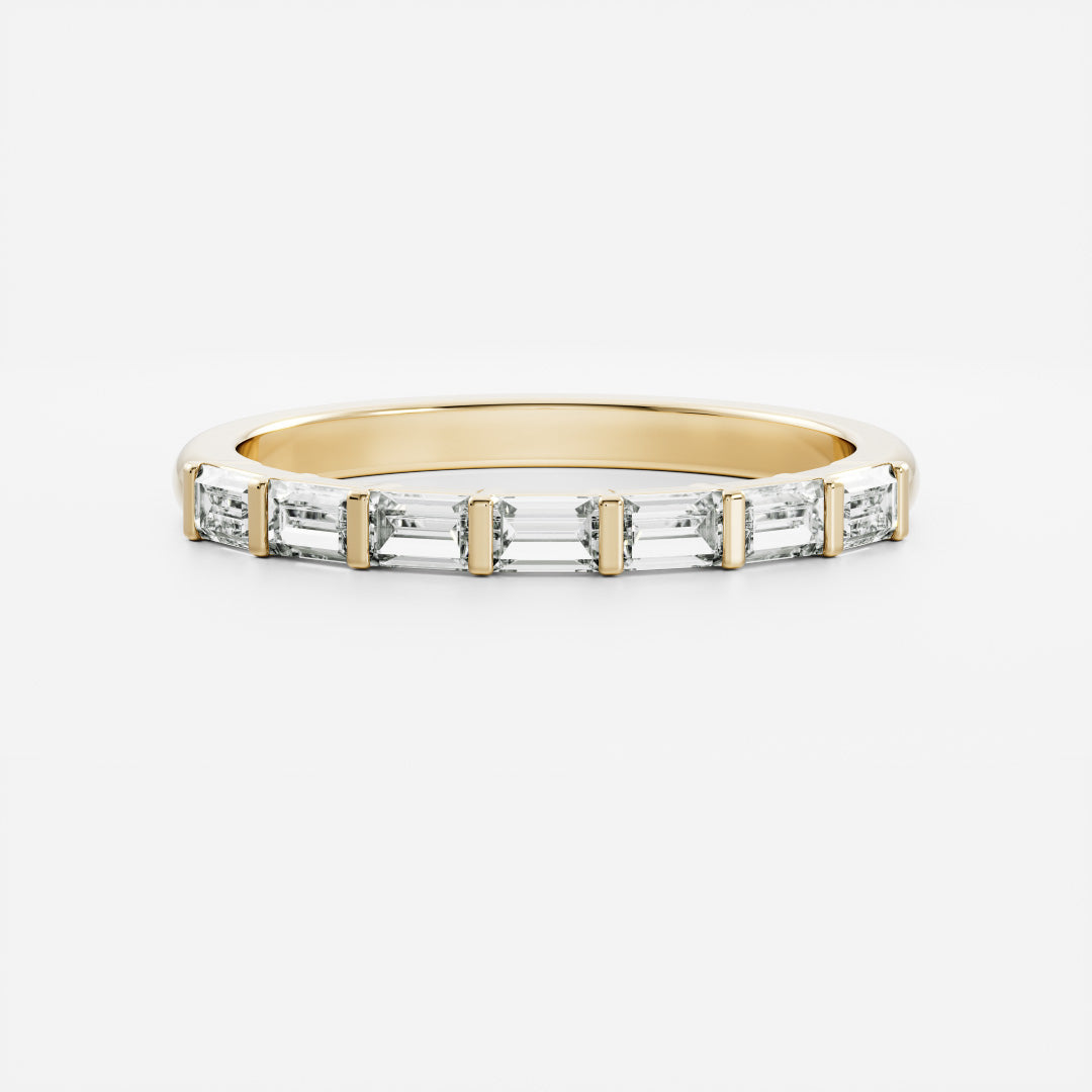 The Noemie Ring - Baguette Wedding Ring