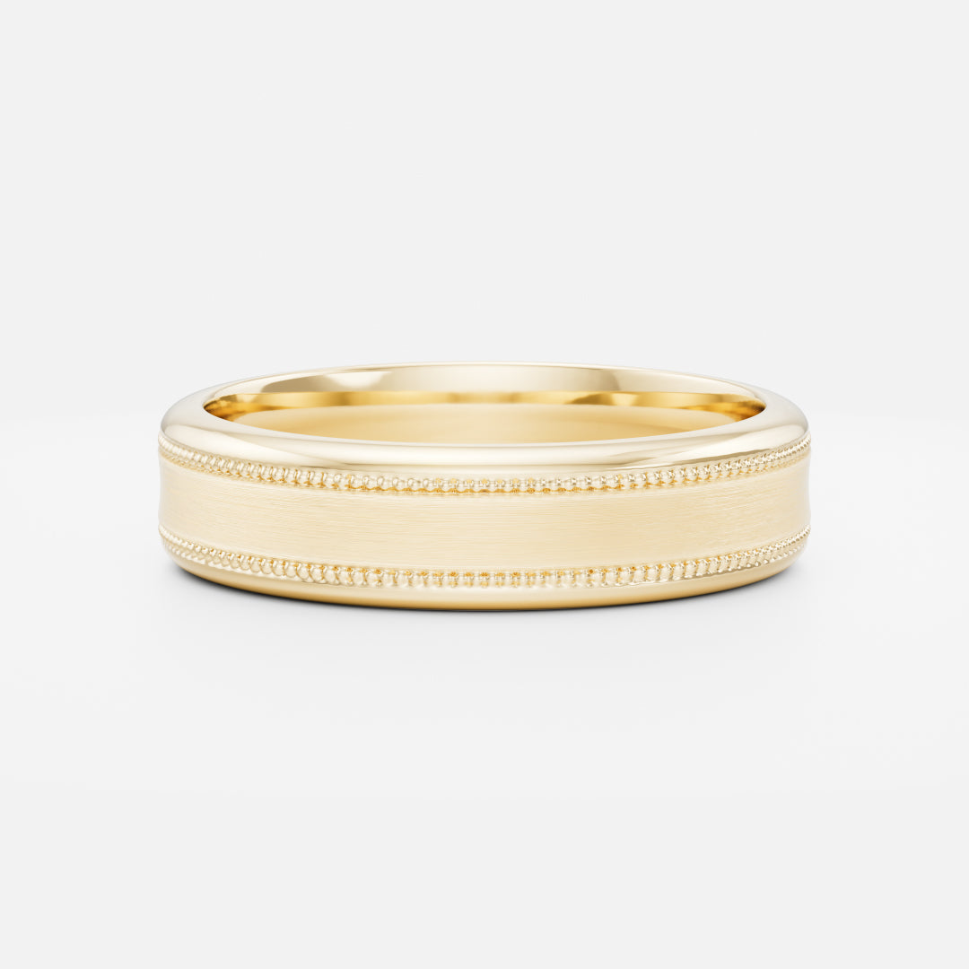 The Orion Ring - Milgrain-Detail Men's Wedding Band additional view 2