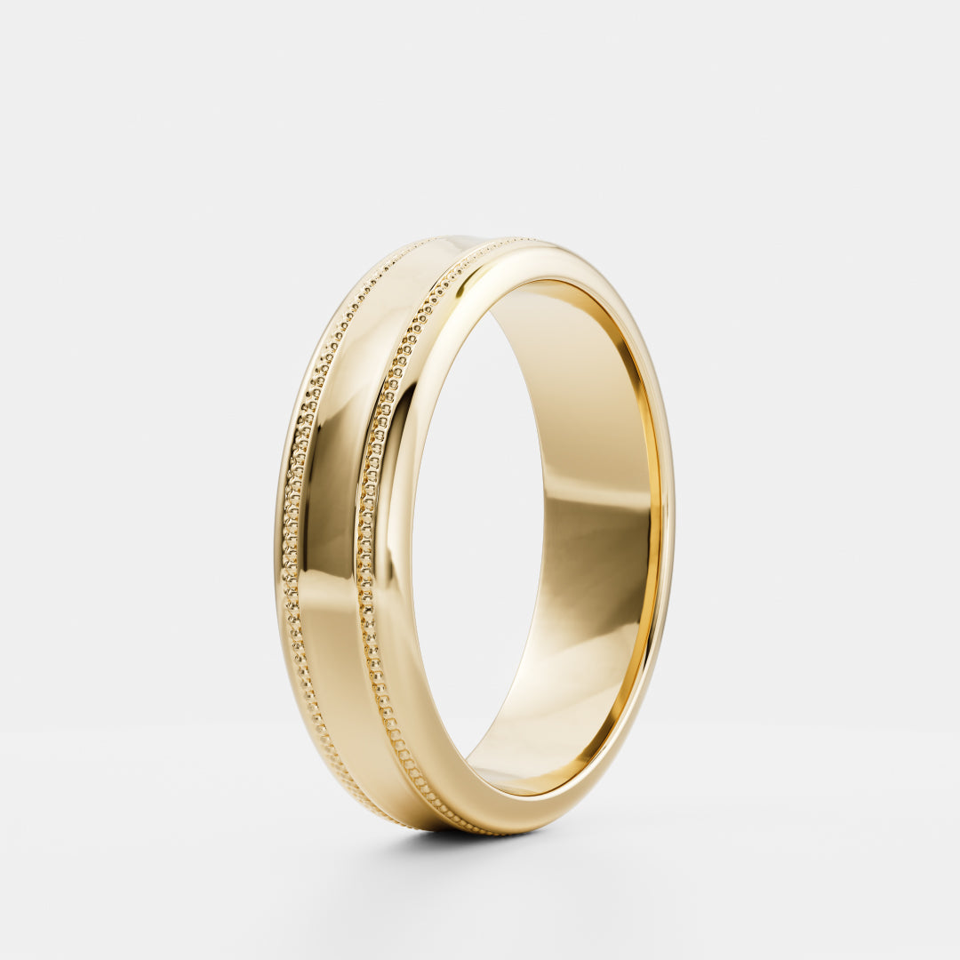 The Orion Ring - Milgrain-Detail Men's Wedding Band additional view 3