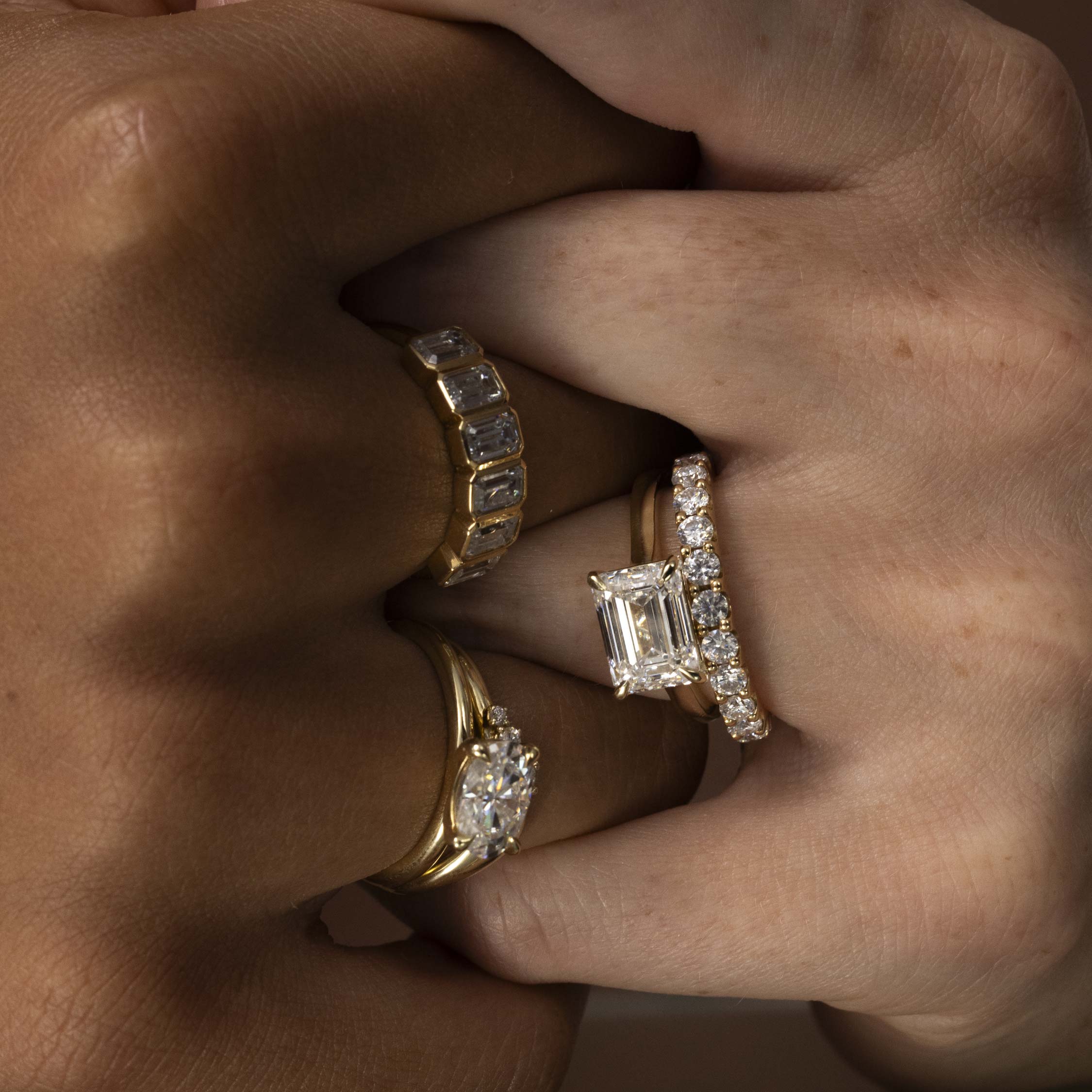 The Skylar Ring - Large Pavé Ring additional view 2