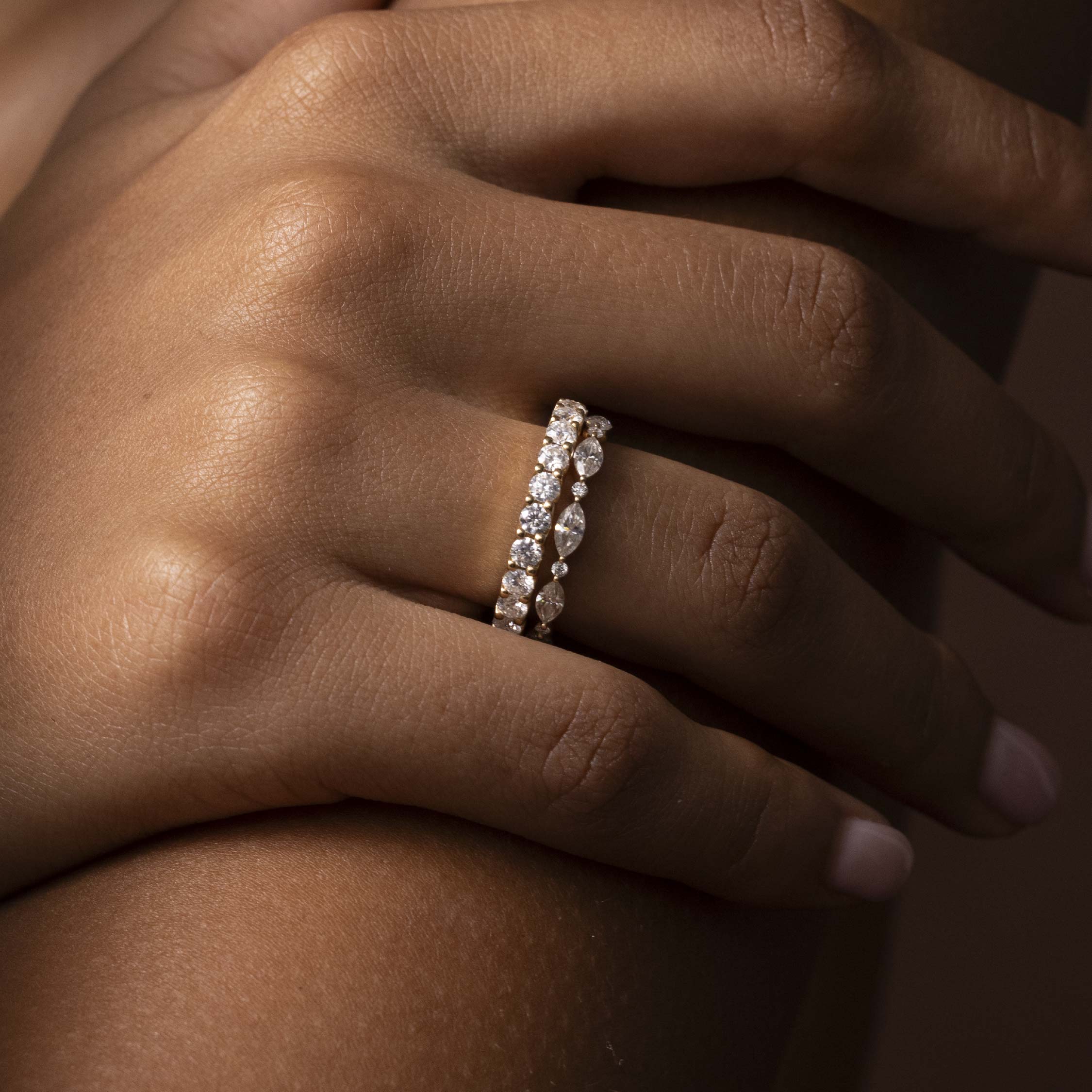 The Skylar Ring - Large Pavé Ring additional view 3