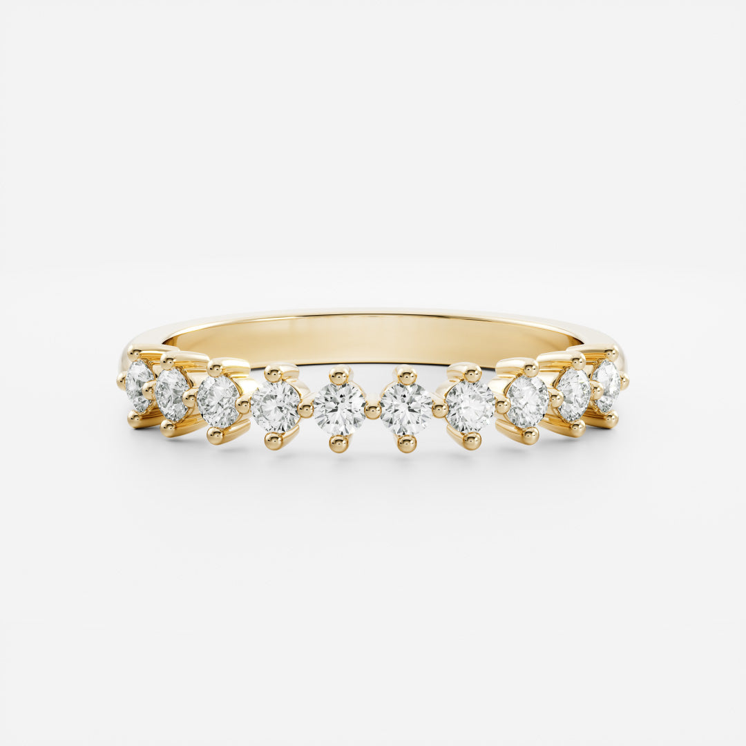 The Violette Ring - Round Brilliant Wedding Ring