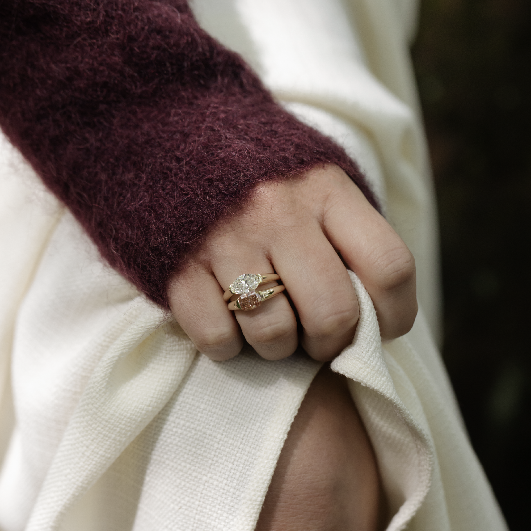 The Winslow Ring -  Oval Half Bezel Signet additional view 1