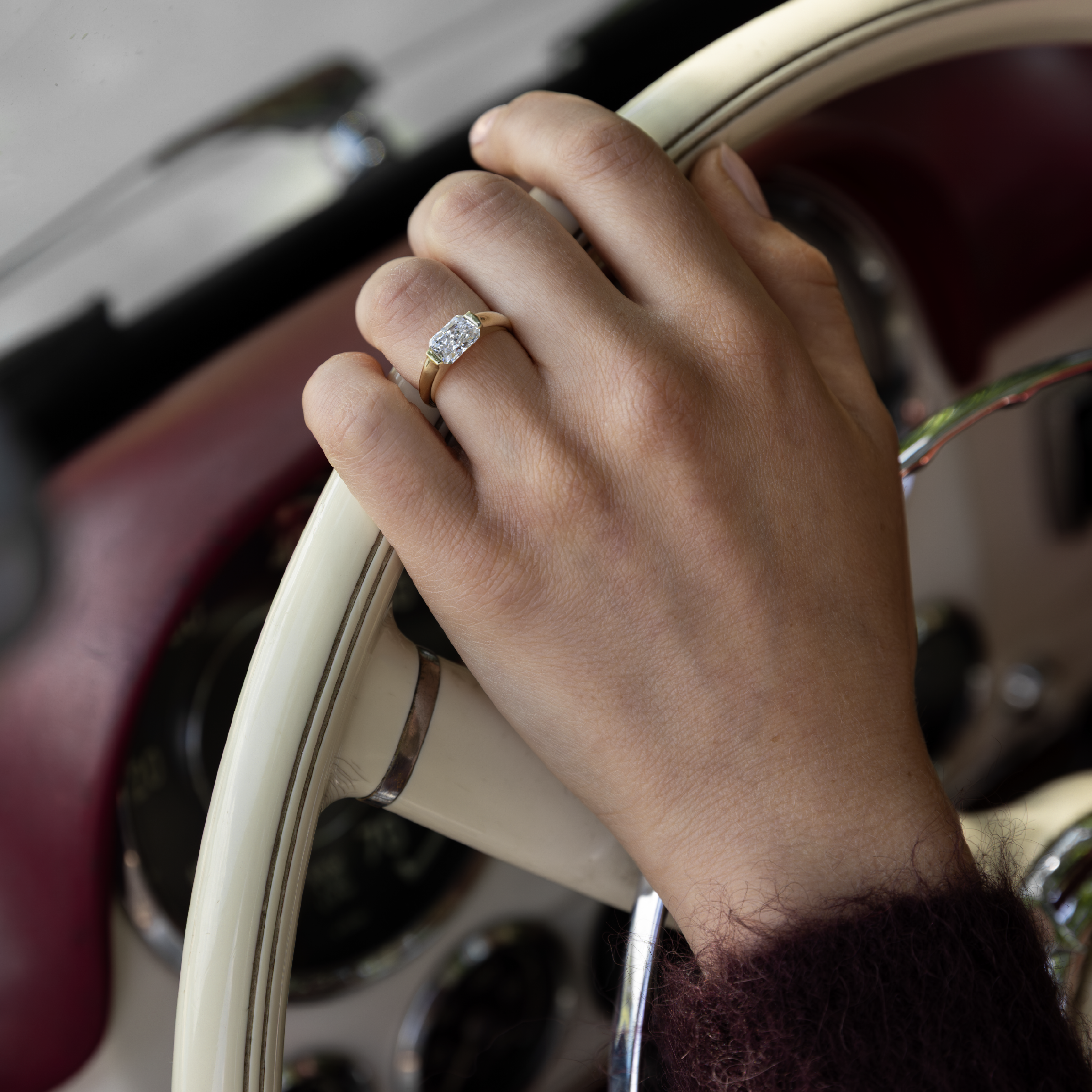 The Winslow Ring - Radiant Half Bezel Signet additional view 3