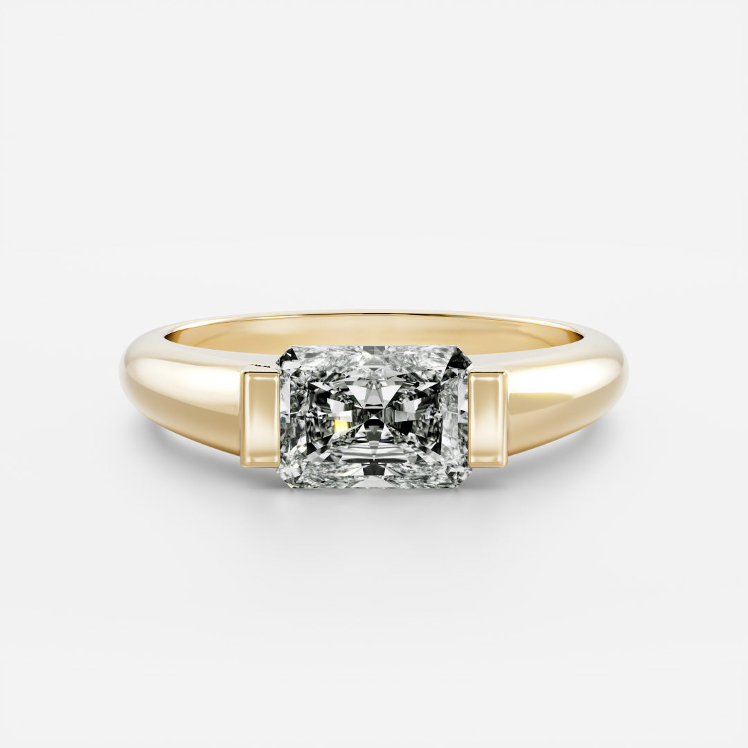 The Winslow Ring - Radiant Half Bezel Signet