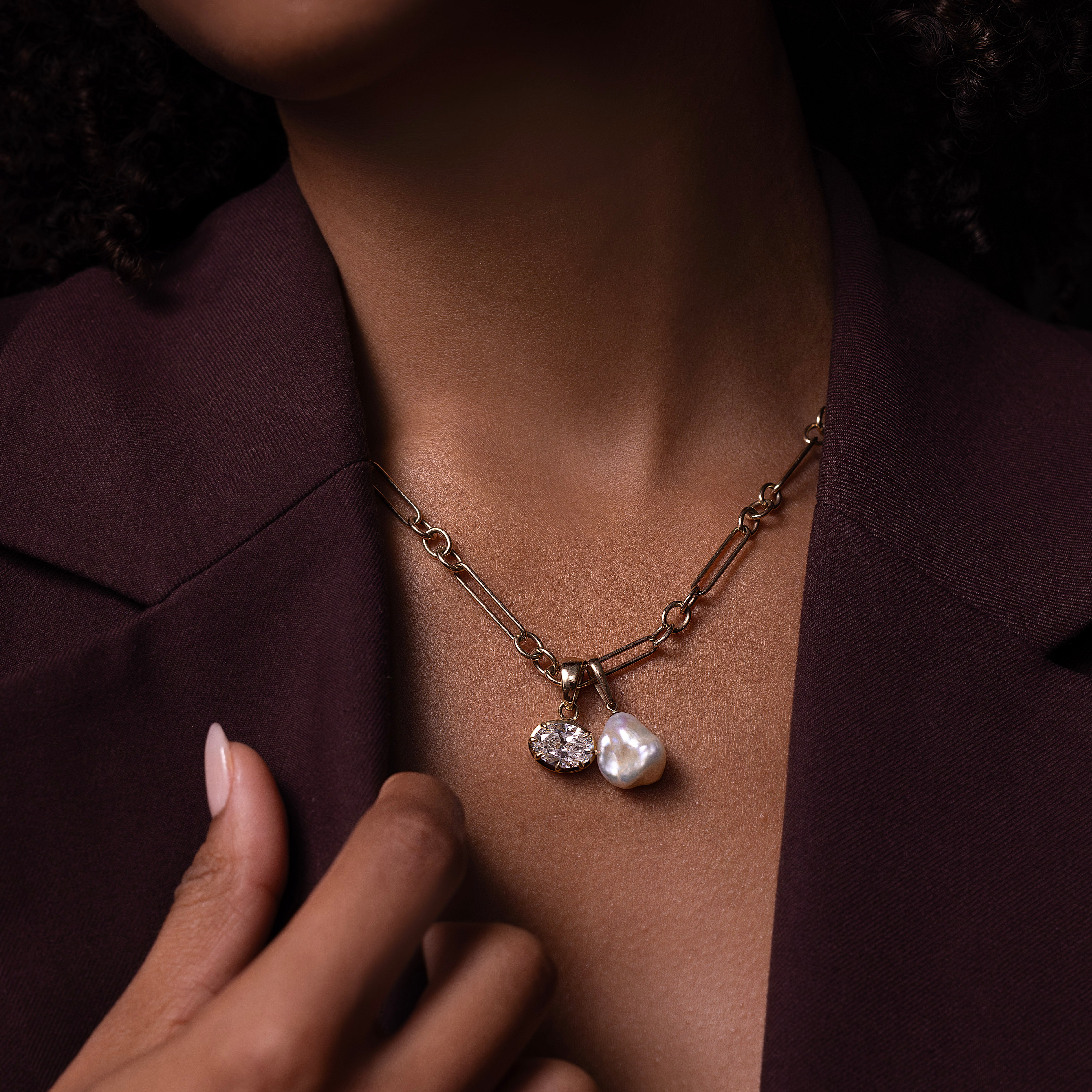 The Allegra Oval Pendant additional view 4