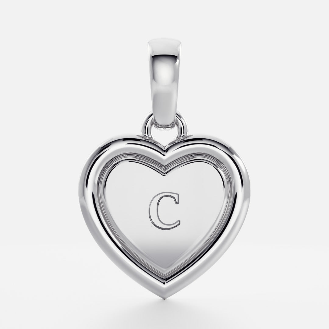 The Signature Heart Letter Pendant additional view 30