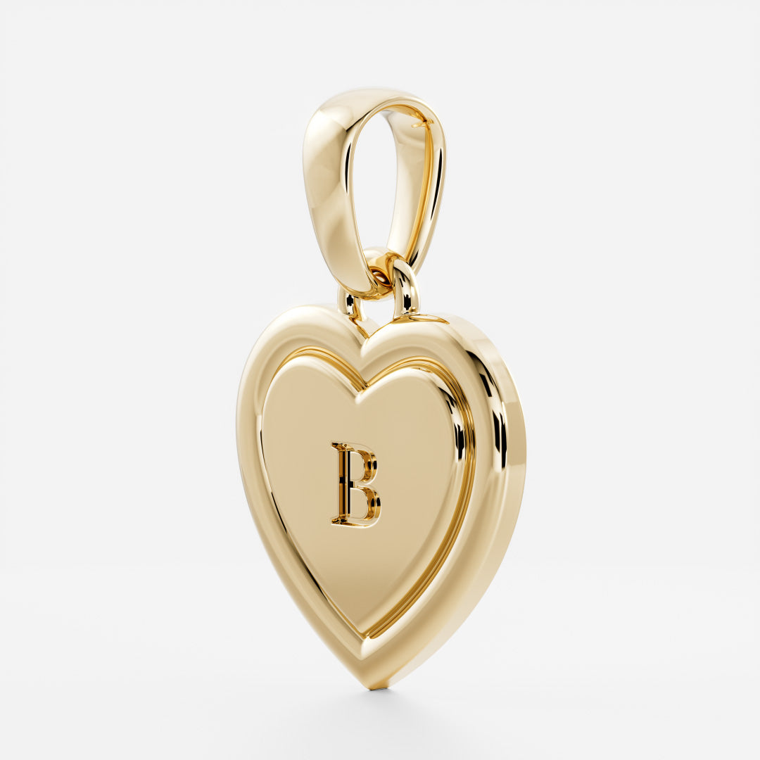 The Signature Heart Letter Pendant additional view 55