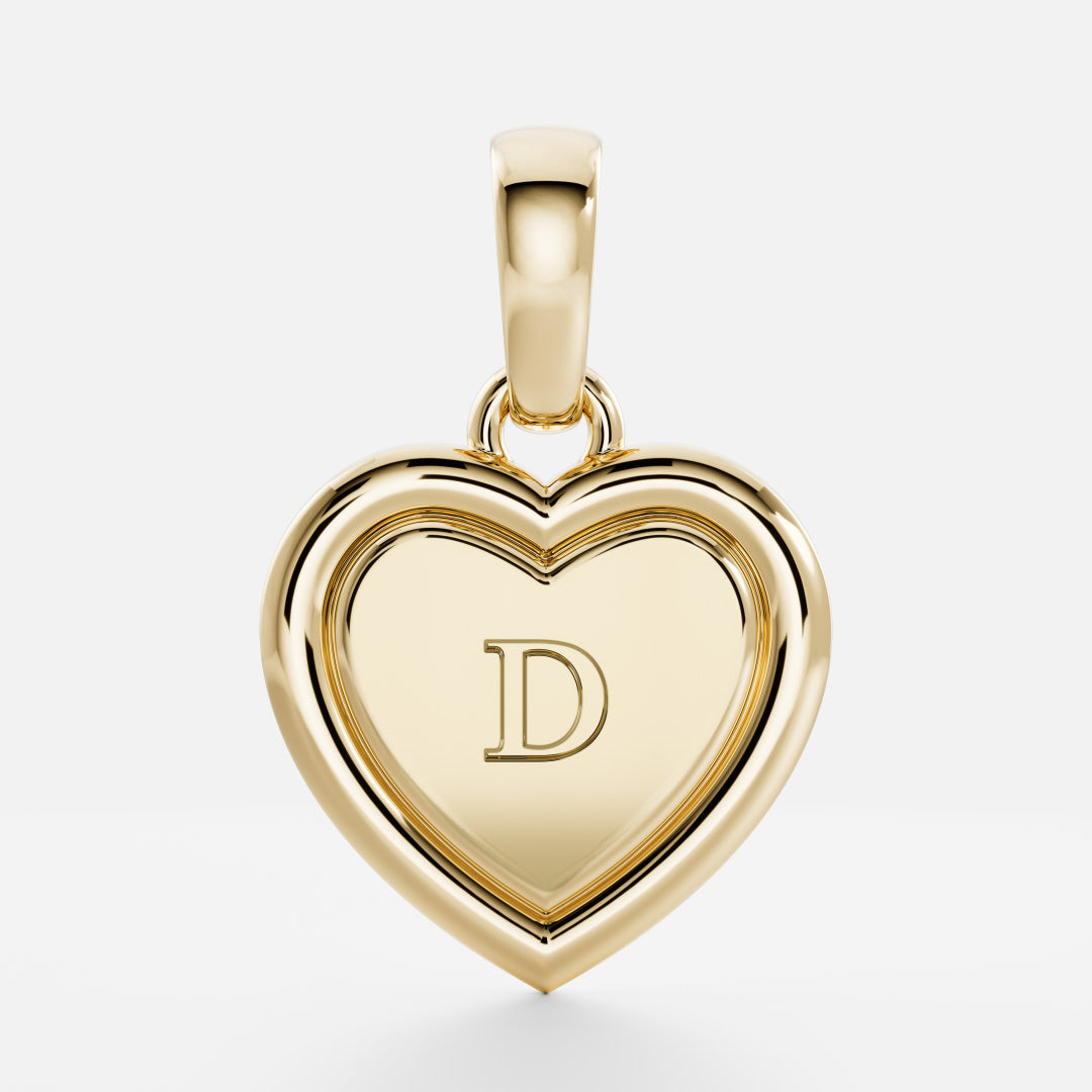 The Signature Heart Letter Pendant additional view 5