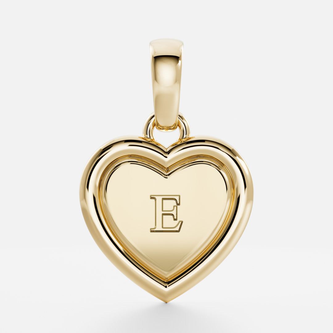 The Signature Heart Letter Pendant additional view 6