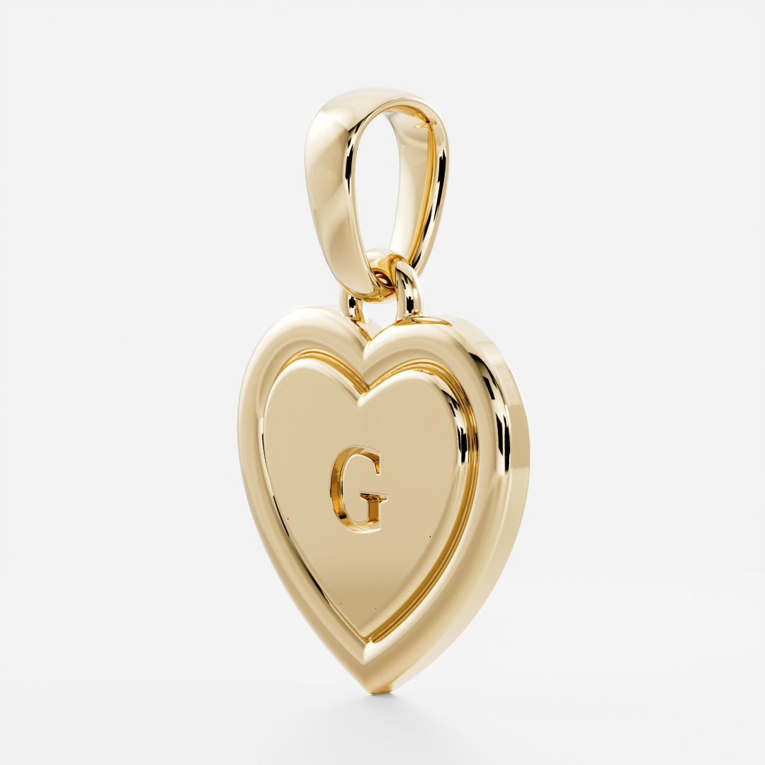 The Signature Heart Letter Pendant additional view 60