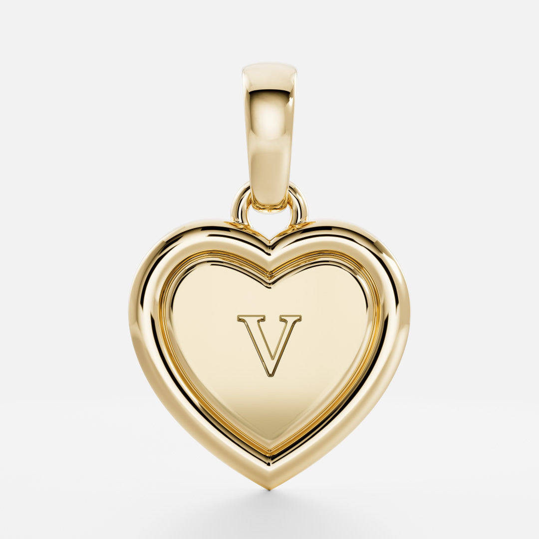 The Signature Heart Letter Pendant additional view 23