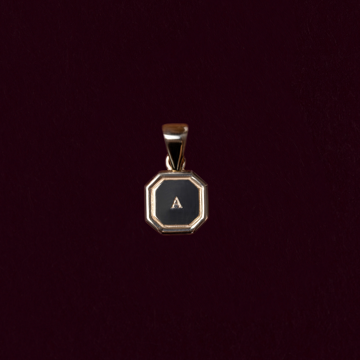 The Signature Octagon Letter Pendant additional view 1