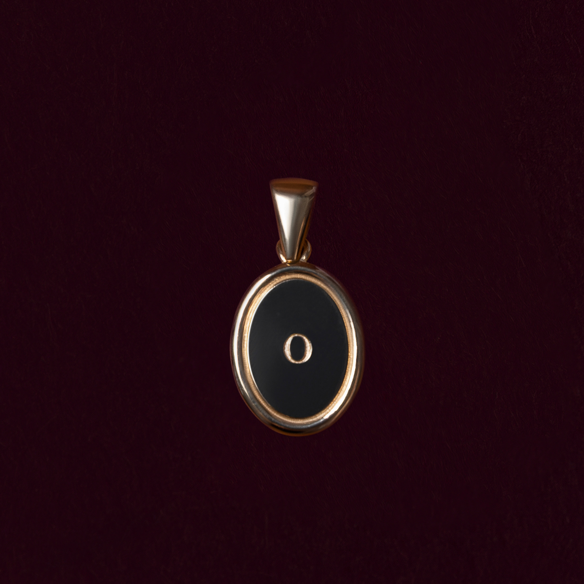 The Signature Oval Letter Pendant additional view 1
