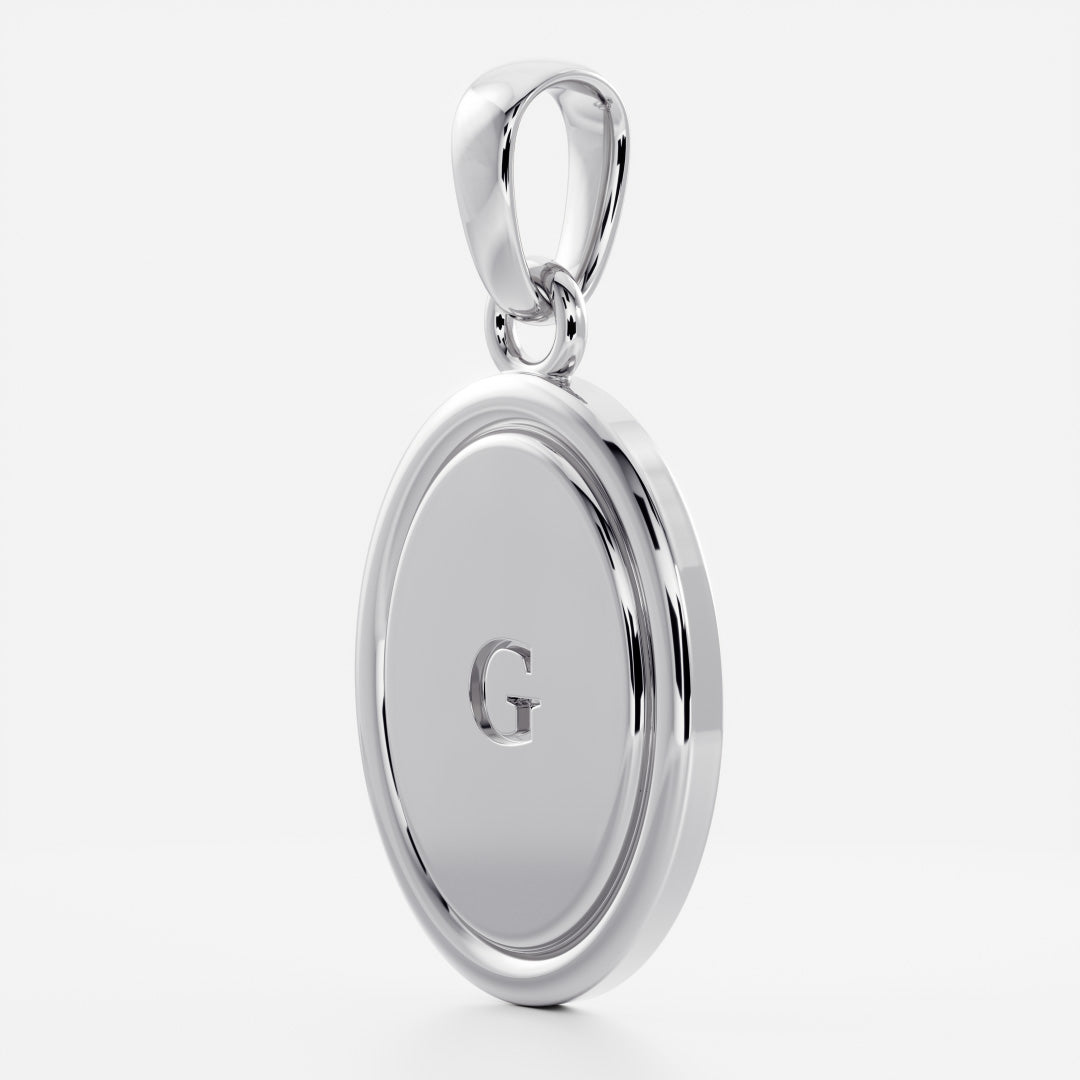 The Signature Oval Letter Pendant additional view 86