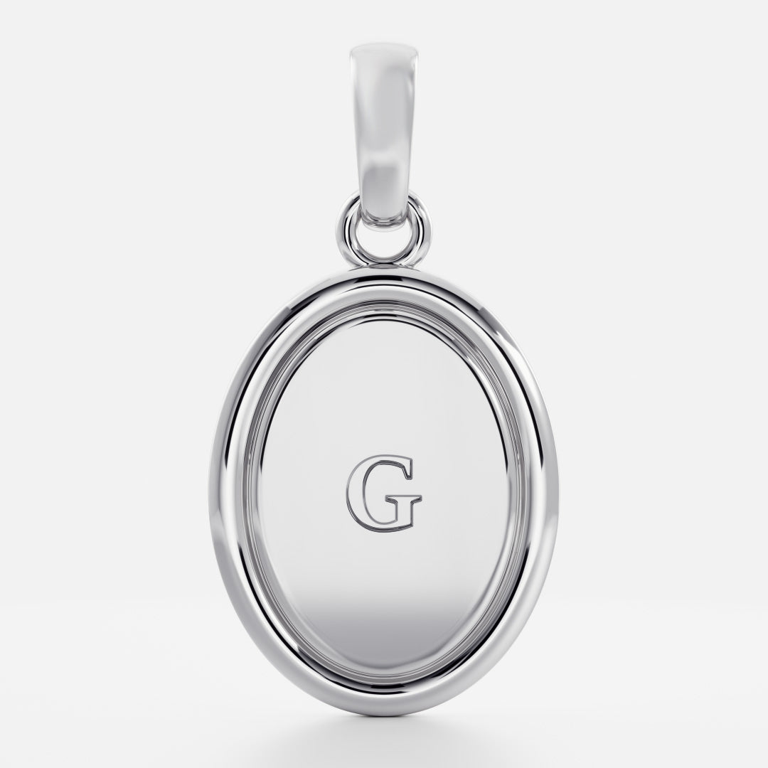 The Signature Oval Letter Pendant additional view 34
