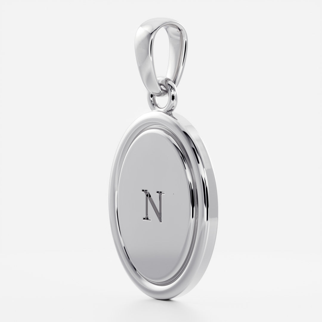 The Signature Oval Letter Pendant additional view 93