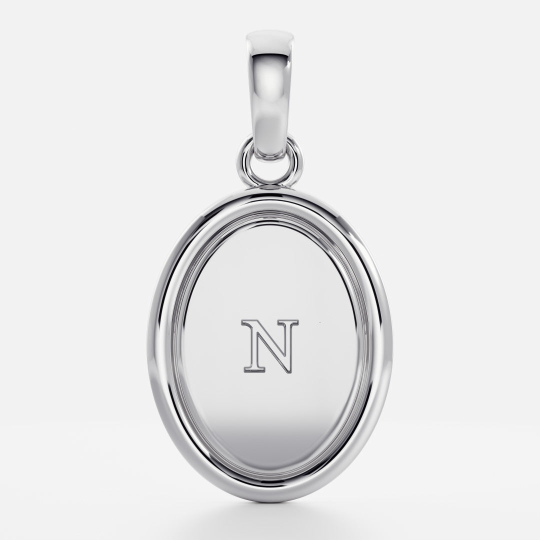 The Signature Oval Letter Pendant additional view 41