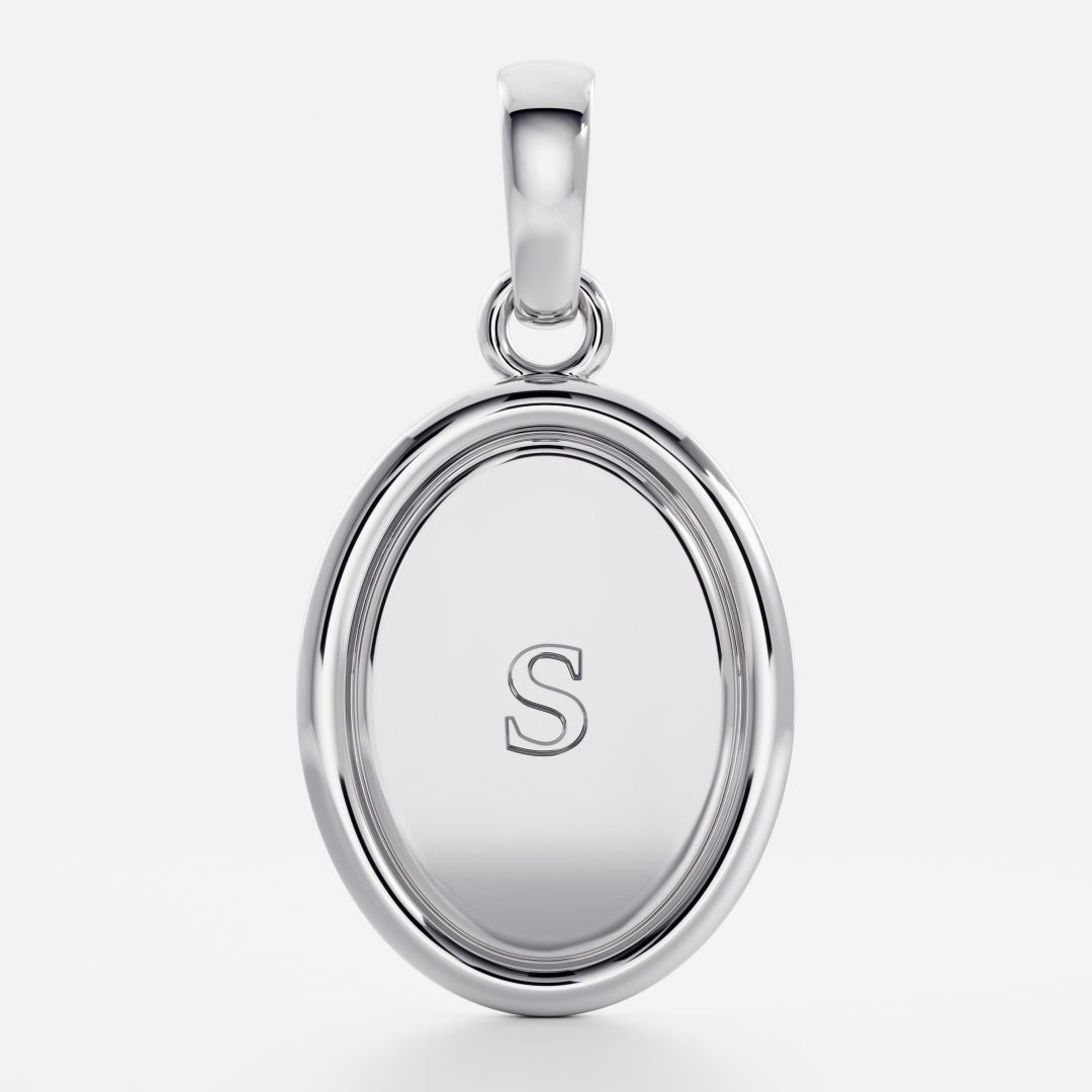 The Signature Oval Letter Pendant additional view 46