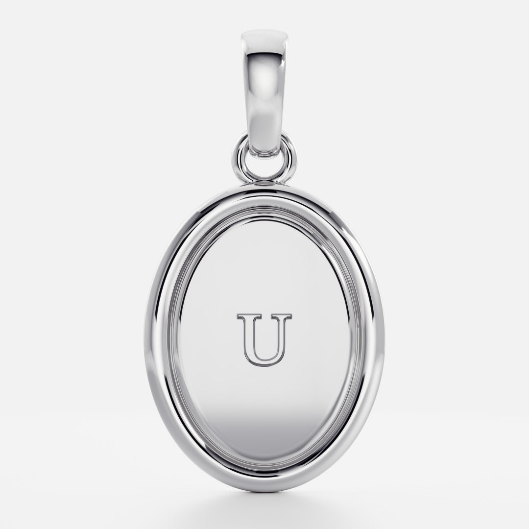 The Signature Oval Letter Pendant additional view 48