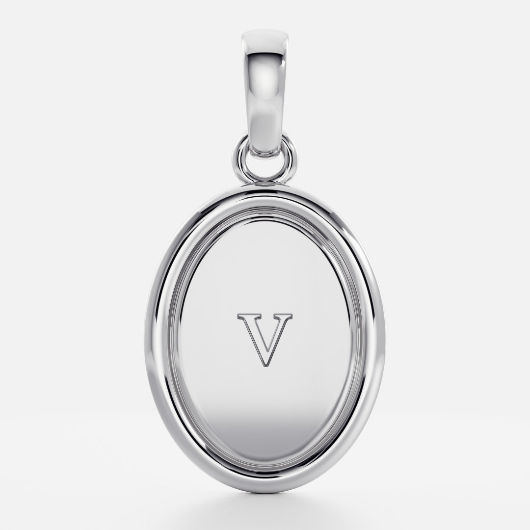 The Signature Oval Letter Pendant additional view 49