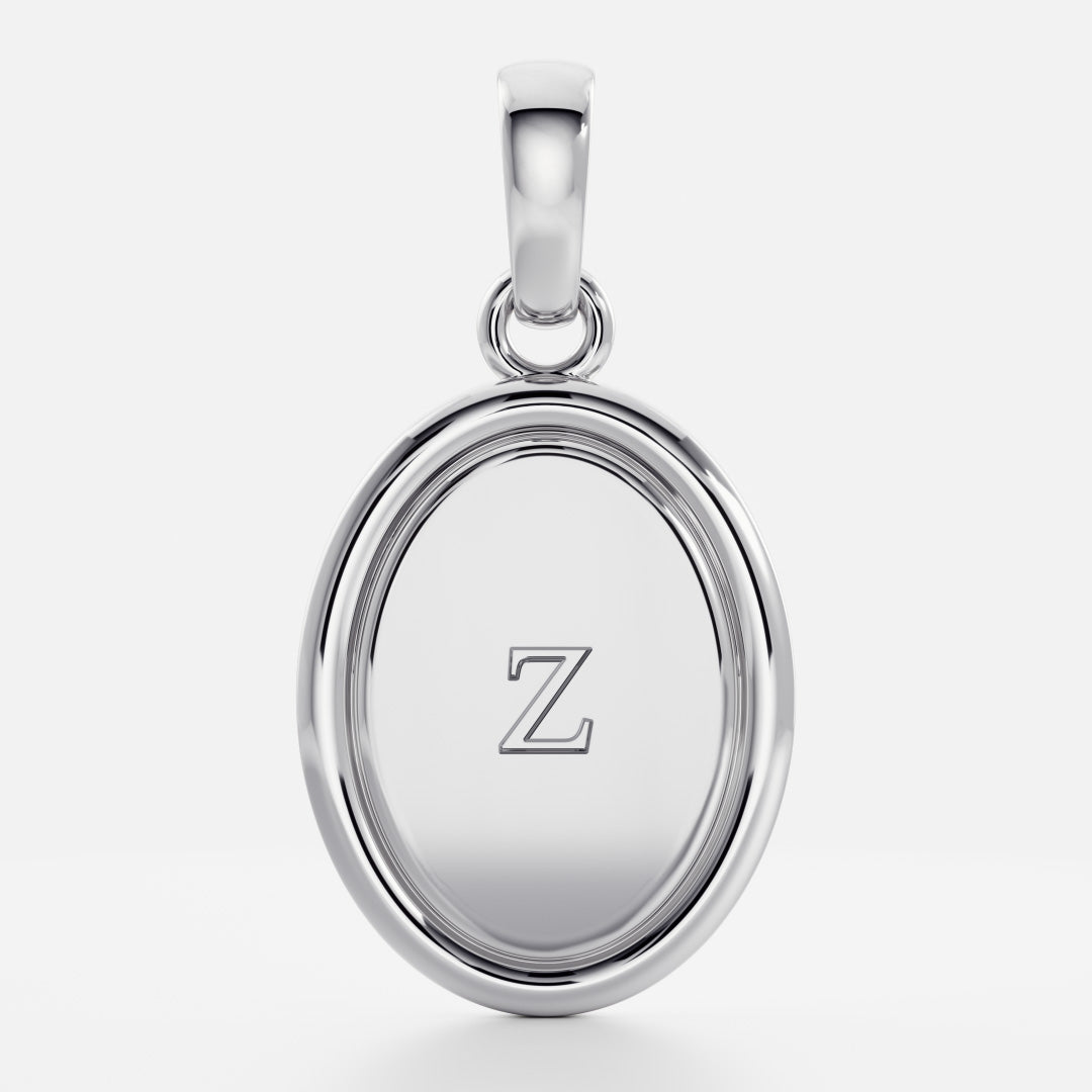 The Signature Oval Letter Pendant additional view 53