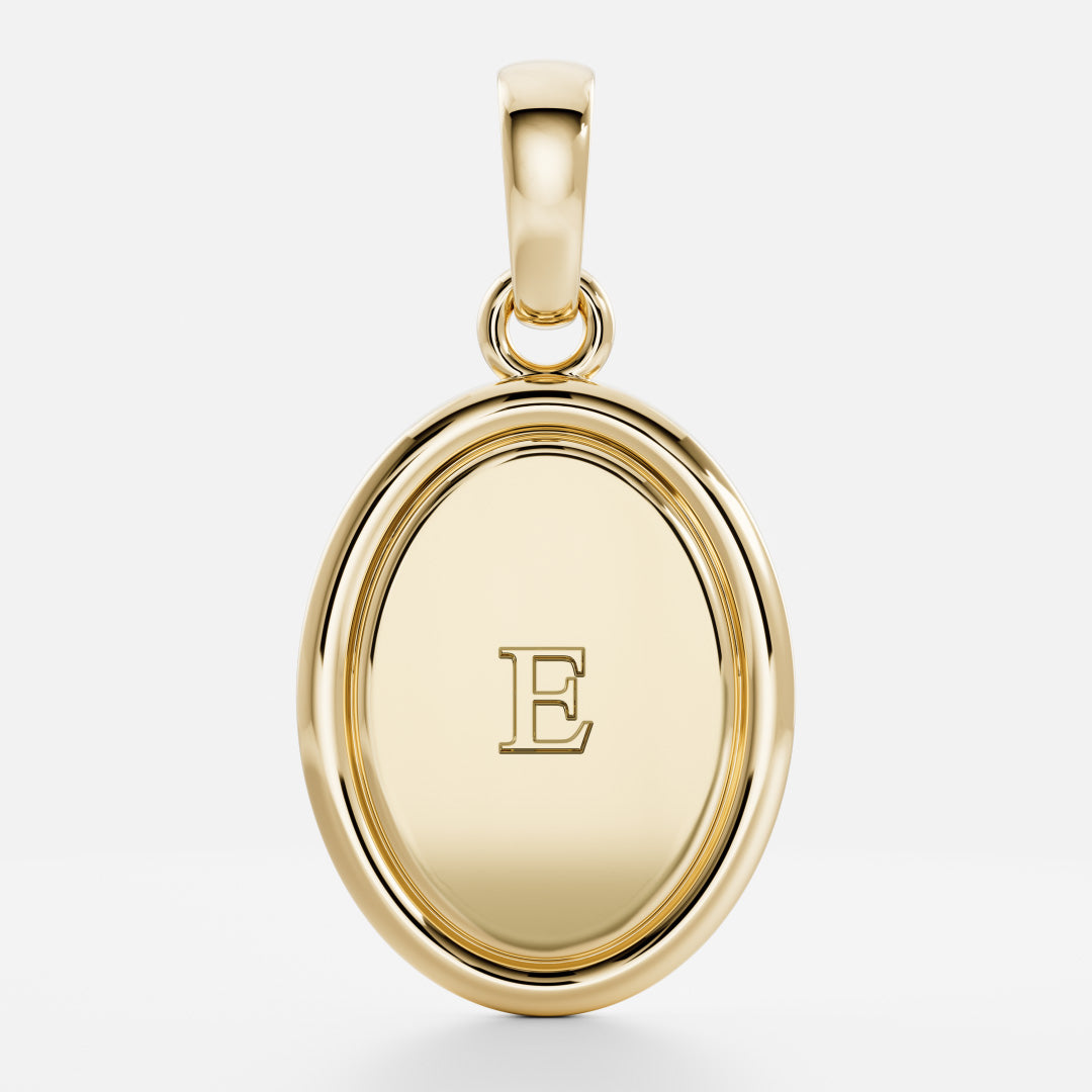 The Signature Oval Letter Pendant additional view 6