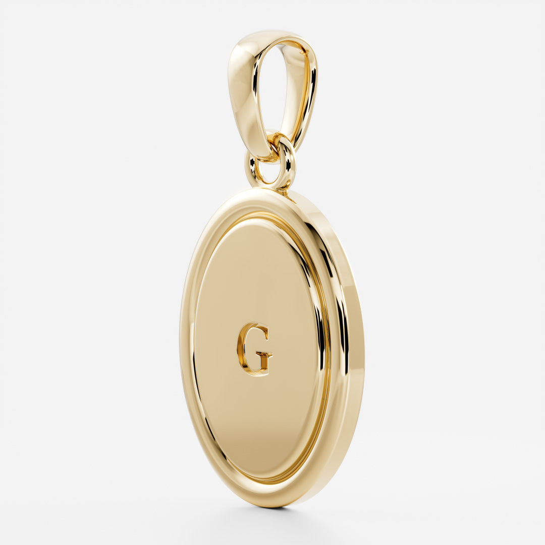 The Signature Oval Letter Pendant additional view 60