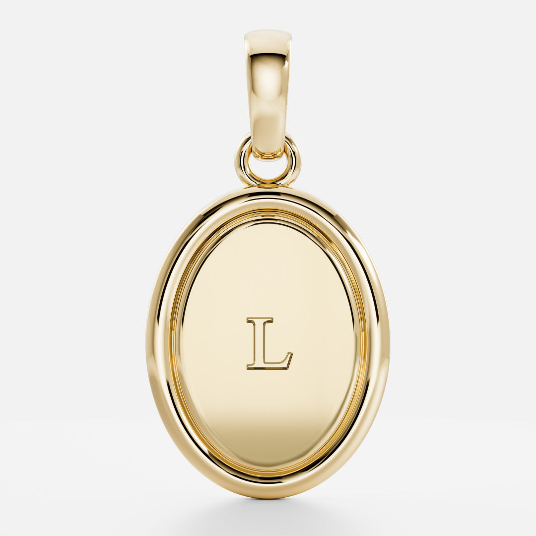 The Signature Oval Letter Pendant additional view 13