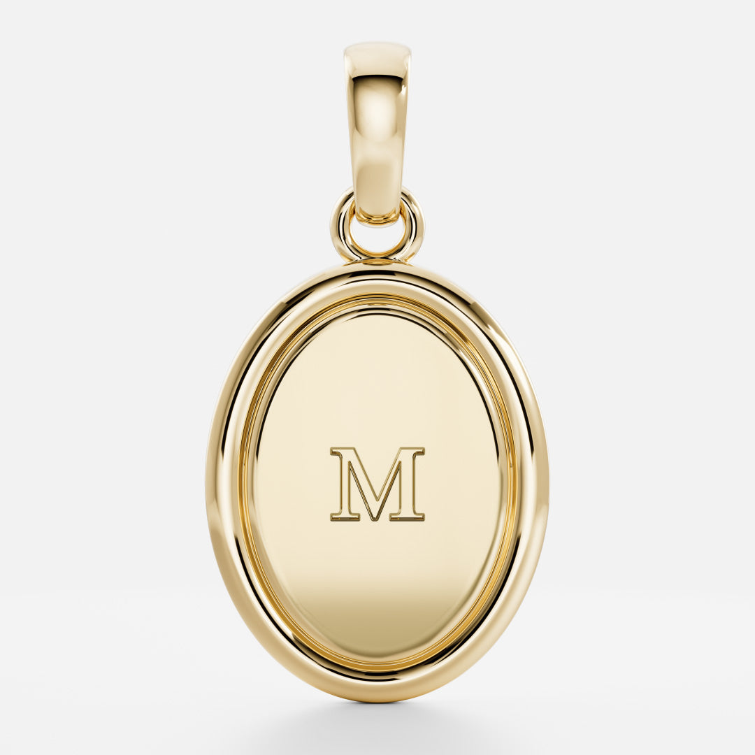 The Signature Oval Letter Pendant additional view 14