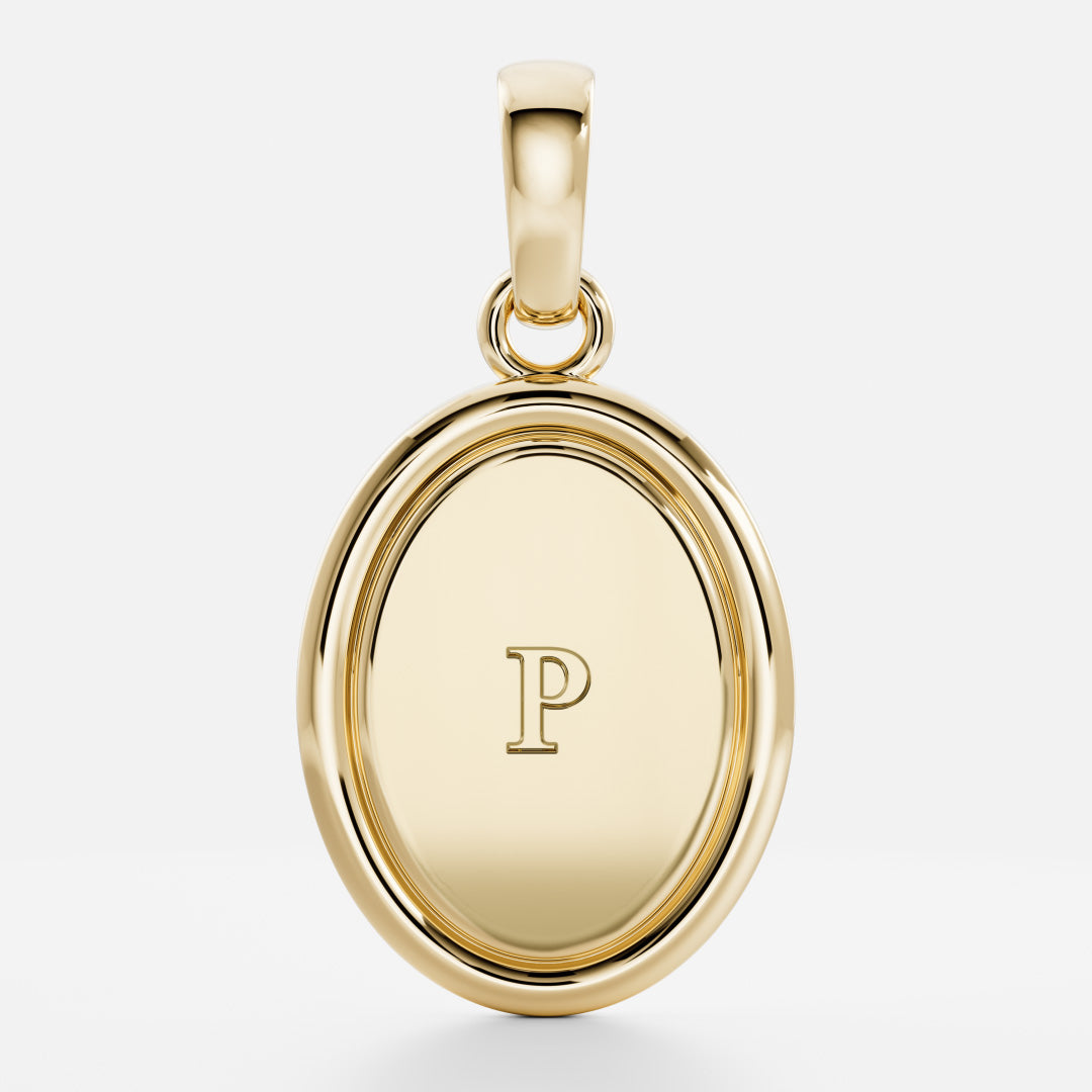 The Signature Oval Letter Pendant additional view 17