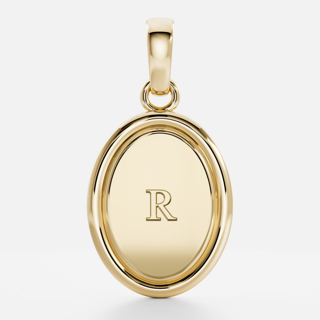 The Signature Oval Letter Pendant additional view 19